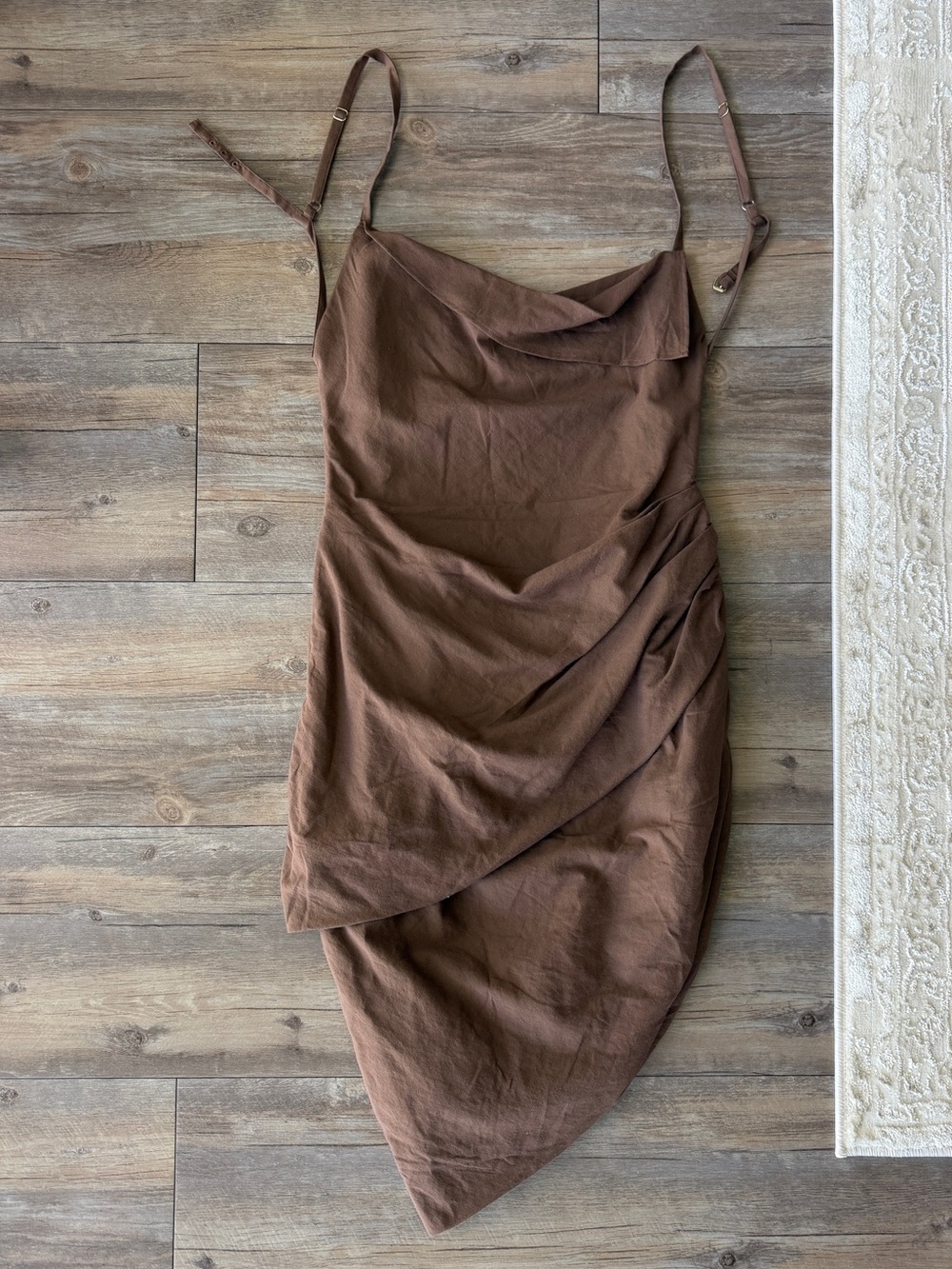 Jacquemus Robe Saudade dress - taupe brown - Picture 2 of 9